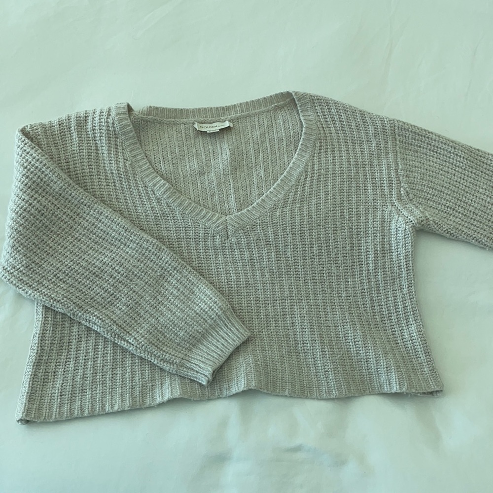 Golden by TNA cropped knit sweater